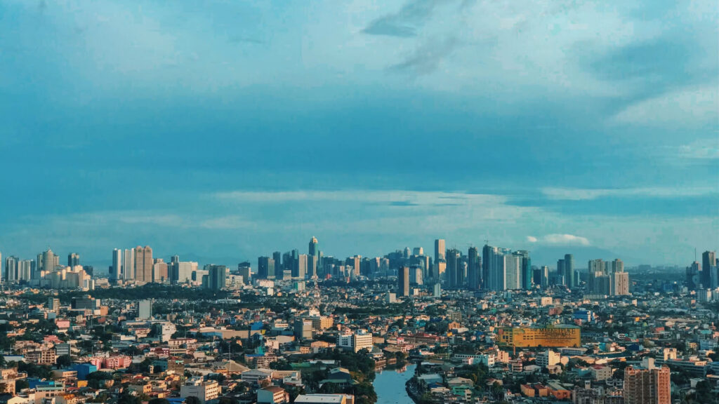Vista panorámica de la ciudad de Manila en Filipinas